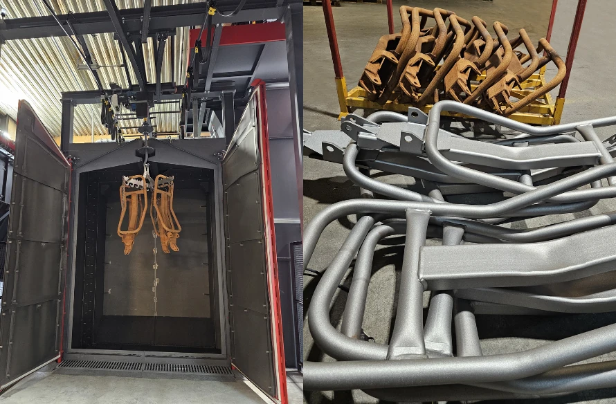 Spinner Hanger Shot Blasting Machine Vk 2500X3500