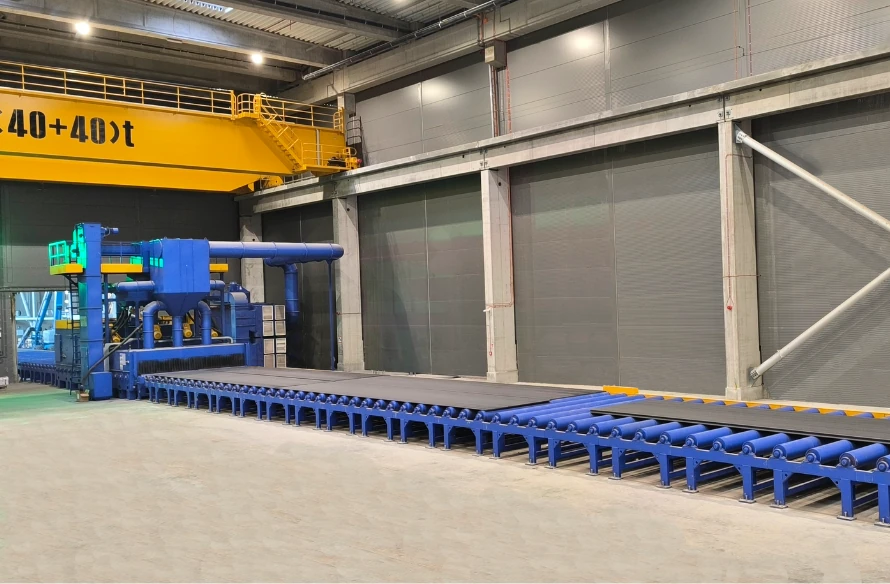 Roller Conveyor Shot Blasting Machine P